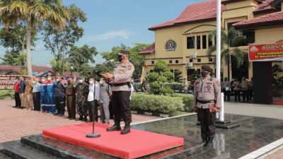 Pastikan Keamanan Obyek Vital Nasional, Kapolda Riau Pimpin Gelar Apel Patroli Berskala Besar di Polres Rohil