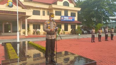 Wadir Binmas Polda Riau Pimpin Apel Bhabinkamtibmas Jajaran Polres Bengkalis