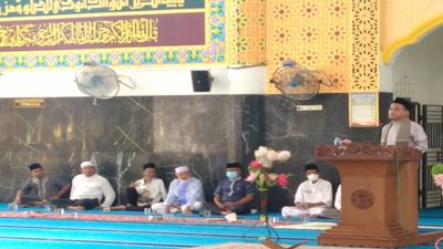 Peringatan Maulid Nabi di Masjid Al-Mubarak, Jemaah Ikuti Acara Penuh Khidmat