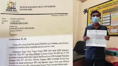KAMAR-AKSI Akan Aksi Demonstrasi Depan Kajati Riau Terkait Dugaan Korupsi SPPD Fiktif Masal DPRD Rohil
