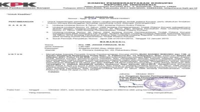 Kembali, Laporan Aktivis GAMARI ditanggapi KPK. Aroma Busuk Kasus APBD Provinsi Riau 2014 Akan Menguap