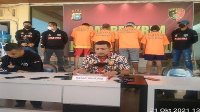 Ket : Polres Bengkalis amankan sebanyak 50 orang pelaku tindak pidana perjudian dengan total laporan polisi sebanyak 29 laporan (Foto/Indra)