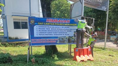 Satlantas Polres Merangin Kembali menghimbau Kepada Masyarakat Agar Ta’ati Lalu Lintas