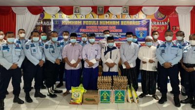 Lapas kelas IIB Rokan Hulu,Dalam rangka HDKD 2021 Adakan Bakti Sosial