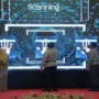 Ket : Irjen Pol Agung Setya Iman Effendi, S.H.,S.I.K.,M.Si didampingi Kapolres Bengkalis AKBP Hendra Gunawan, S.I.K.,M.T serta ibuk Bupati Bengkalis Kasmarni, S.Sos.,MMP bersama-sama peluncuran Aplikasi BSR (Foto/Indra)