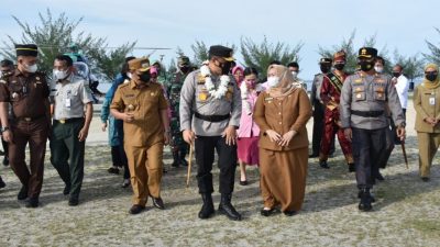Kapolda Riau Serta Rombongan Tiba di Negeri Junjungan Langsung Disambut Kapolres dan Bupati Bengkalis
