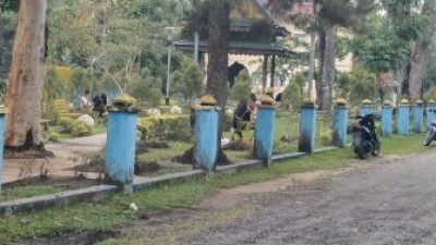 Pengerjaan Besi Pagar RTH Taman Cadika Di Maling Lagi