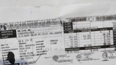 Berita Kehilangan BPKB Kendaraan Roda Dua Merk Yamaha