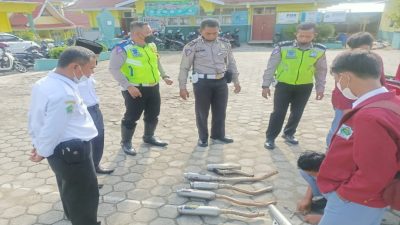 Sat Lantas Polres Merangin Kembali Melaksanakan Penertiban Knalpot Brong