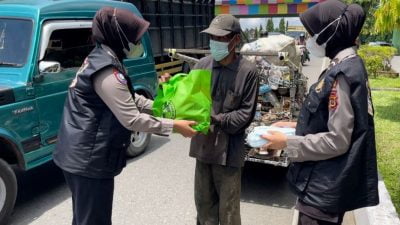 Srikandi Squad-01 Polres Merangin Kembali Menghimbau Untuk Vasinasi dan Tetap Patuhi Prokes