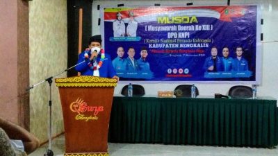 Rocky Ramadhani Secara Resmi Membuka Musda Ke-XIII KNPI Kabupaten Bengkalis