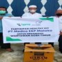 Ket : Bentuk kepedulian PT. Medco E&P menyerahkan ratusan paket berupa masker, vitamin C dosis tinggi dan hand sanitizer bagi wartawan (foto/Susi).