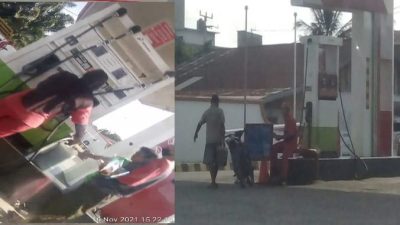 Diduga SPBU 14.283.624 Bebas Melayani Pengisian Minyak Jenis Pertalite Dengan jerigen