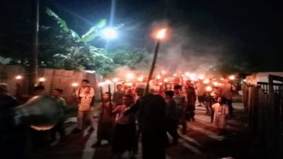 Warga Gelar Pawai Obor Semarakkan Perayaan Maulid Nabi