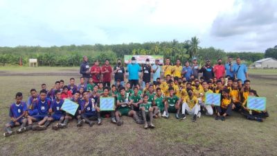 Tim Kesebelasan Bantan Berhasil Menjadi Juara I Kejuaraan Sepak Bola Tingkat Pelajar se-Kabupaten Bengkalis Tahun 2021