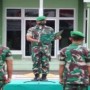 Teks foto : Mayor Kav Dani Syahputra, S.A.P memimpin upacara Korps Raport pindah satuan dan penerimaan personel Kodim 0104/Atim (foto/Istimewa).