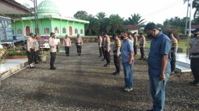 Pagi Ini Kapolres Merangin pimpin Apel Pagi di Polsek Pamenang