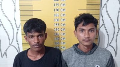 Pelaku Pengedar Narkoba ZK (22) Wiraswasta, Gp. Alue Beurawe Kec. Langsa Kota dan AB (18) Pelajar