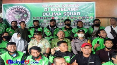Basecamp Komunitas Gojek Delima Squad Diresmikan, Yudi Krismen di Daulat Jadi Pembina