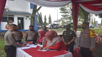 AKABRI Angkatan 2001 Gelar Vaksinasi Massal, Kapolres Merangin Turun ke Lokasi Berlangsungnya Vaksinasi