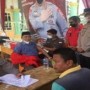 Ket foto : Kapolres Merangin AKBP Irwan Andy Purnamawan, S.I.K sedang pantau kegiatan Vaksinasi massal