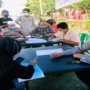 Keterangan foto : Terlihat Kapolres Merangin sedak pantau kegiatan Vaksinasi
