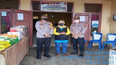 Kapolres Merangin Berkunjung ke Kantor Lurah Pasar Rantau Panjang Sekaligus Pengecekan Giat Vaksinasi