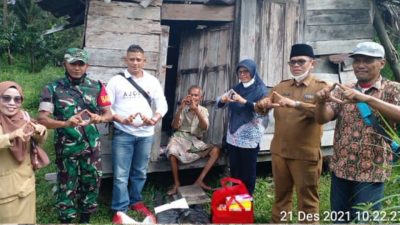 Kemensos RI Sambangi Syahrudin di Desa Teluk Latak