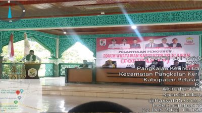 Bupati Pelalawan H Zukri Resmi Melantik Pengurus Forwakap Periode 2021-2026