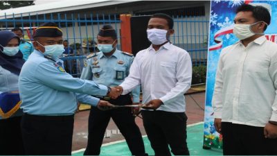 Natal Tahun 2021, 82 Orang Napi Lapas Kelas IIA Bengkalis Terima Remisi