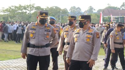 Ambil Apel Terakhir, Kapolda Irjen Pol Agung Setya Imam Effendi : Saya Doakan Polda Riau Makin Jaya