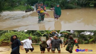 Kodim 0104/Atim Terjunkan Tim Siaga Banjir