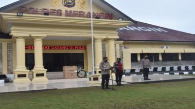 Kapolres Merangin Berikan Apresiasi Kepada Personil Yang Aktif Untuk Mengejar Target Vaksinasi