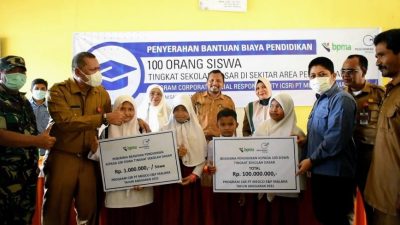 PT Medco Berikan Bantuan Biaya Pendidikan kepada Siswa SD di Aceh Timur