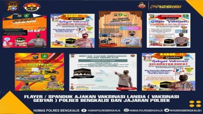 Gebyar Vaksin Lansia Presisi Polres Bengkalis