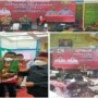 Teks foto : Bupati H Zukri dan bersama-sama Kapolres menyampaikan kata sambutannya (Istimewa).