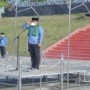 Teks foto : Bupati H. Zukri pimpin upacara Hari Kesadaran Nasional di halaman Kantor Bupati Pelalawan (Istimewa).