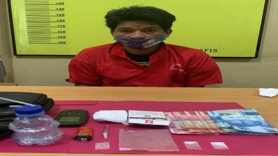Lagi lagi Satres Narkoba Polres Rohul Gulung Penyalah Guna Narkotika Jenis Sabu