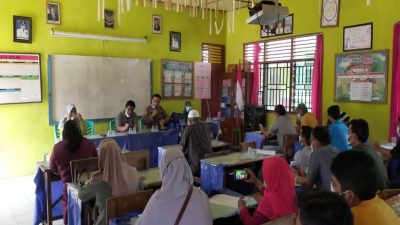 Polsek Tabir Ulu Sosialisasi Vaksinasi Covid 19 Untuk Anak SD di Desa Pulau Aro
