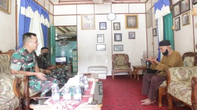 Letkol Inf Endik Yunia Hermanto Bertemu Ramah Dengan Ketua Majelis Kerapatan Adat LAMR Kabupaten Bengkalis