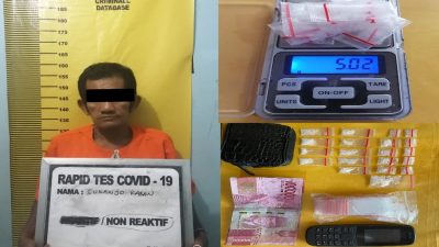 Pria Paruh Baya Kembali Diringkus Satres Narkoba Polres Bengkalis