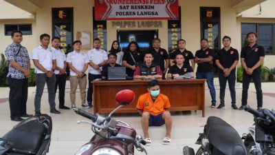 Satreskrim Polres Langsa Tangkap Aktor Pelaku Utama Curat
