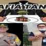 Teks foto : Ilustrasi Mafia Tanah, Kapolda Riau dan Larshen Yunus, Ketua PP GAMARI selama 5 periode (Istimewa).
