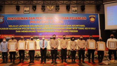 Buka Rakor Penyusunan dan Penyajian Anggaran Jajaran Polda Riau 2021, Kapolda Berikan Reward Satker Berprestasi
