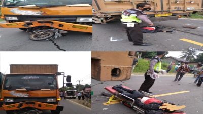 Kecelakaan Maut Hingga Tewas Ditempat Terjadi di Lintas Timur KM 123 Desa Dusun Tua