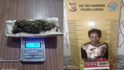 Residivis Sabu Kembali Diringkus Sat Resnarkoba Polres Langsa