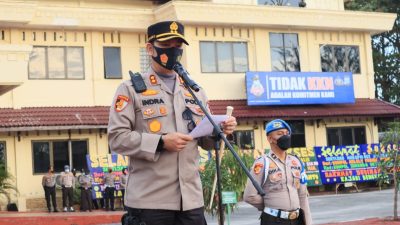 Kapolres AKBP Indra Wijatmiko Pimpin Upacara Sertijab Waka Polres Bengkalis, Ini Pejabat Barunya
