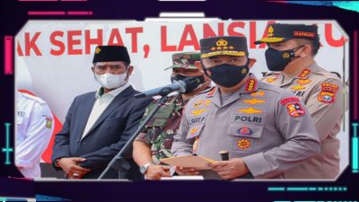 Ketua PWNU Riau Dampingi Kapolri Tinjau Vaksinasi Massal di SPN Polda Riau