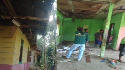 Salut!!! Goro Wali Murid SDN 29 Rantau Limau Manis, Perbaiki Ruang Kelas dan Rumah Dinas Guru Dengan Dana Suwadaya