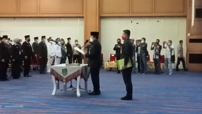 Bupati Rokan Hulu H. Sukiman Laksanakan Pengukuhan dan Pelantikan Pejabat Tinggi Pratama